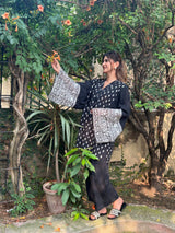 Black | 2Pcs Embroidered - Pure Lawn |  Ready to Wear