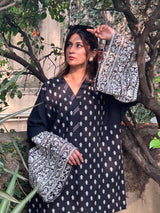 Black | 2Pcs Embroidered - Pure Lawn |  Ready to Wear