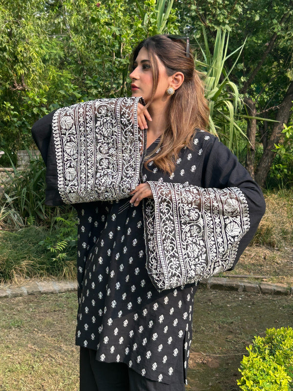 Black | 2Pcs Embroidered - Pure Lawn |  Ready to Wear