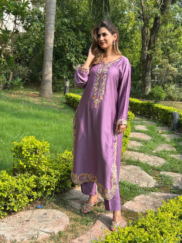 Cala A | 2Pcs Embroidered - Rayyan Silk |  Ready to Wear
